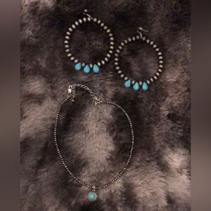 Turquoise jewelry set